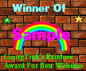 Sample Of George's Rainbow Award